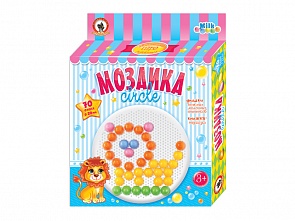 Мозаика Milk – Львенок, 70 элементов, круглая плата (Русский стиль, 3923sim)